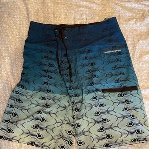 Mens 34 NWT Tormentor board shorts long 10” inseam swim trunks